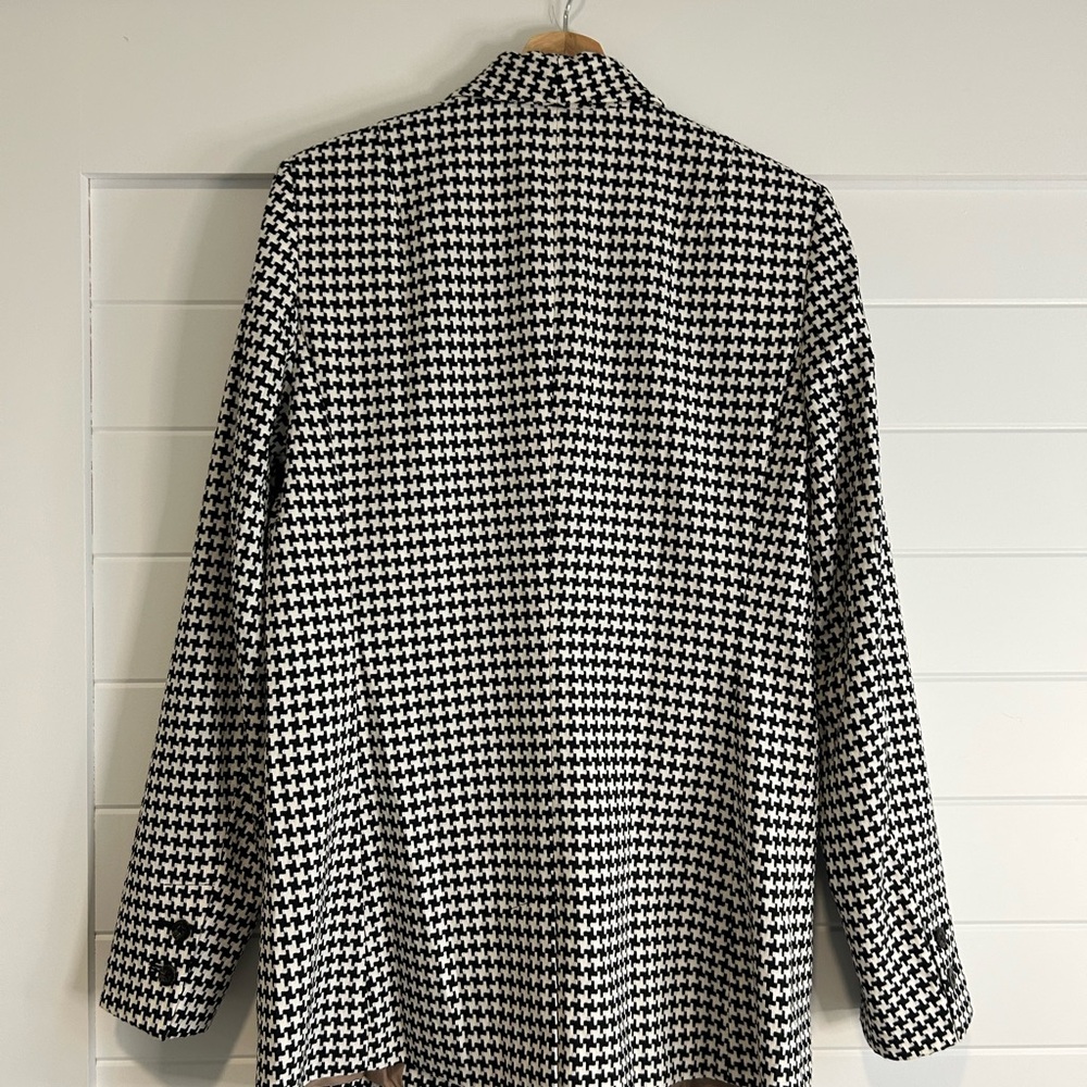 Wildfang Black and White Houndstooth Blazer - Picture 3 of 12